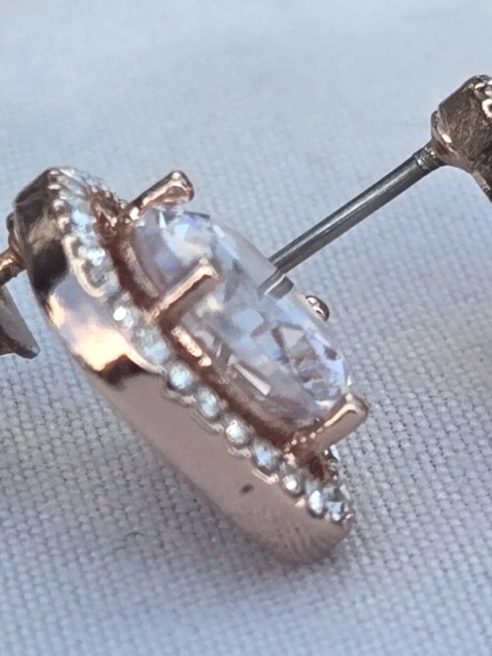 Rose Gold Stud Earrings Worn Once